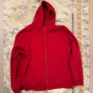 Jordan red zip up